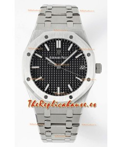 Audemars Piguet Royal Oak 15500 41MM Dial Negro Reloj Réplica a Espejo 1:1 Dial Negro Acero 904L Movimiento Calibre 4302