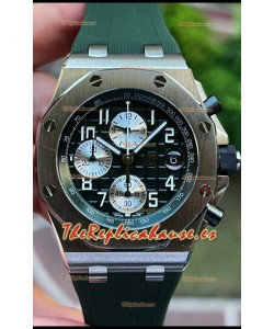 Audemars Piguet Royal Oak Offshore Dial Negro Reloj Réplica Cronógrafo a Espejo 1:1 - Acero 904L