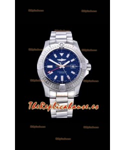 Breitling Avenger 43 Automatic Dial Azul Correa de Acero Reloj Réplica Suizo a Espejo 1:1