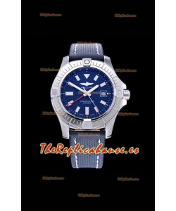 Breitling Avenger 43 Automatic Dial Azul Correa Militar Reloj Réplica Suizo a Espejo 1:1