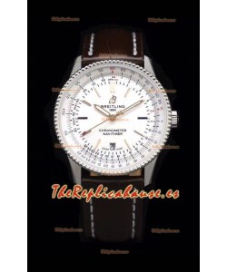 Breitling Navitimer 1 Automatic Reloj Réplica Suizo Dial en Blanco - Correa de Piel