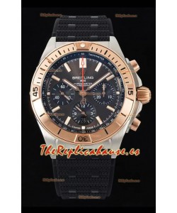 Breitling Chronomat B01 42 Edición Suiza Caja Acero 904L Dial Marrón Reloj Réplica a Espejo 1:1