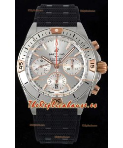 Breitling Chronomat B01 42 Edición Suiza Caja Acero 904L Dial Plateado Reloj Réplica a Espejo 1:1