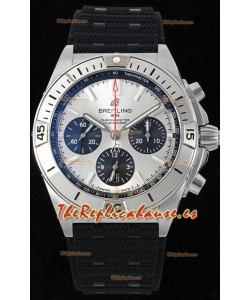 Breitling Chronomat B01 42 Edición Suiza Caja Acero 904L Dial Plateado Reloj Réplica a Espejo 1:1