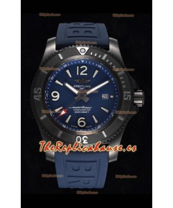 Breitling Superocean Automatic 46 Acero Negro - Dial Azul Caja con revestimiento DLC