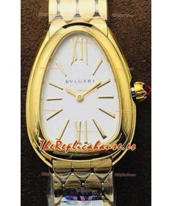 Bvlgari Edición Serpenti Seduttori Reloj Caja en Oro Amarillo - Réplica a Espejo 1:1