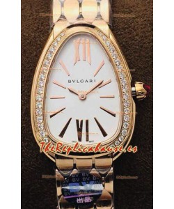 Bvlgari Edición Serpenti Seduttori Reloj Caja en Oro Rosado - Réplica a Espejo 1:1