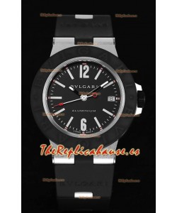 Bvlgari Aluminum Réplica Suizo a Espejo 1:1 - Dial Negro