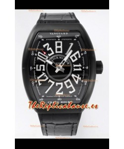 Franck Muller Vanguard Crazy Color Hours Caja en Revestimiento DLC Reloj Réplica Suizo