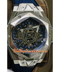Hublot Big Bang UNICO Sang Bleu II Acero Inoxidable Calidad a Espejo 1:1 Reloj Réplica Suizo