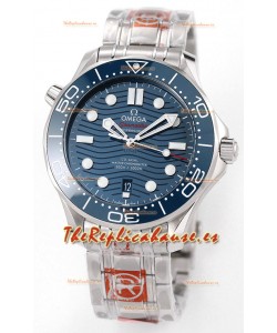Omega Seamaster 300M Master Chronometer Suizo Azul Acero 904L Reloj Réplica a Espejo 1:1