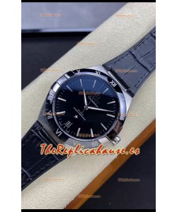 Omega Co-Axial Constellation 41MM Acero 904L Dial Negro Reloj Réplica a Espejo 1:1