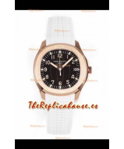 Patek Philippe Aquanaut 5167R Oro Rosado Reloj Réplica a Espejo 1:1 - Dial Negro