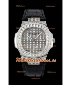 Patek Philippe Nautilus 5711/A Reloj Réplica Suizo a Espejo 1:1 Acero 904L Caja Diamantes