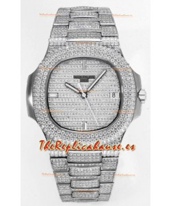 Patek Philippe Nautilus 5711/A Reloj Réplica Suizo a Espejo 1:1 Acero 904L Caja Diamantes