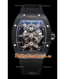 Richard Mille RM027 Rafael Nadal Caja Titanio con Genuino Movimiento Suizo Tourbillon Super Clone