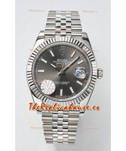 Rolex Datejust Movimiento Cal.3235 Reloj Suizo Réplica a Espejo 1:1 Acero 904L 41MM - Dial Gris 