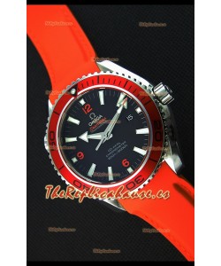 Omega Seamaster Planet Ocean Swiss Correa Naranja Réplica 45MM 1:1 Ultimate Edition Watch 