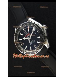 Omega Seamaster Planet Ocean Swiss Correa Negra Réplica 45MM 1:1 Ultimate Edition Watch 