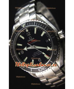 Omega Seamaster Planet Ocean Reloj Réplica Suizo Correa Negra 42MM Réplica a Espejo 1:1