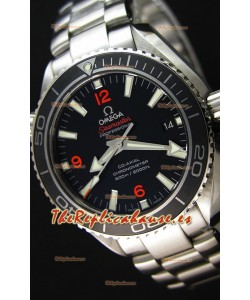 Omega Seamaster Planet Ocean Reloj Réplica Suizo Correa Negra 42MM Réplica a Espejo 1:1