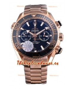 Omega Seamaster Planet Ocean 600M Sedna Gold 45.5MM Reloj Réplica Espejo 1:1 