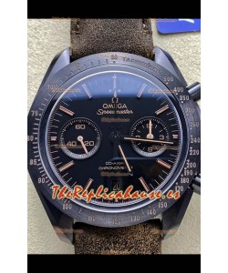 Omega Speedmaster Dark Side of the Moon Correa Marrón - Reloj Réplica Superclone 1:1 