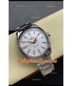 Omega Aqua Terra 150M Dial Blanco Caja Acero 904L Dial Blanco Réplica Espejo 1:1 41MM 