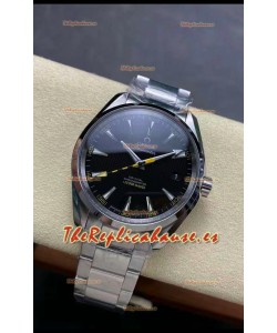 Omega Aqua Terra 150M Dial Negro Caja Acero 904L Manecilla Coloreada Réplica Espejo 1:1 41MM 