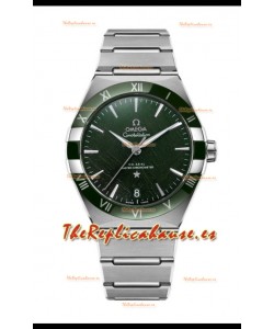 Omega Co-Axial Constellation Acero Inoxidable Dial Verde Réplica Espejo 1:1 41MM