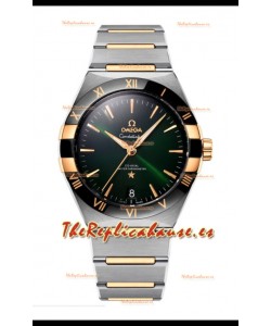 Omega Co-Axial Constellation Two Tone Black Green Dial Réplica Espejo 1:1 41MM