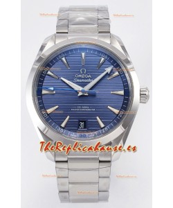 Omega Aqua Terra 150M Dial Azul Caja Acero 904L Réplica Espejo 1:1 41MM 