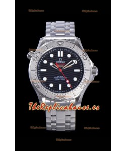 Omega Seamaster Diver Edición Nekton 300M Reloj Réplica a Espejo 1:1 en Dial Negro