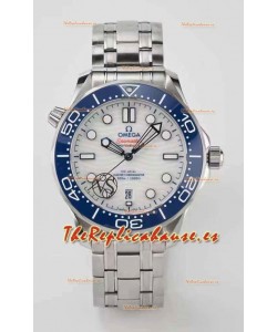 Omega Seamaster 300M Co-Axial Master Cronómetro Azul/Blanco Reloj Réplica Suizo a espejo 1:1