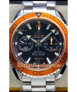 Omega Planet Ocean 600M Cronógrafo Acero 904L Reloj Réplica Espejo 1:1