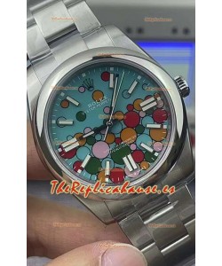Rolex Oyster Perpetual REF# 124300 Dial Celebration en 41MM Reloj Movimiento Automático ETA 3230
