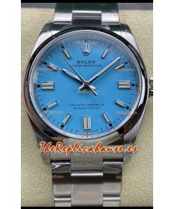 Rolex Oyster Perpetual REF# 126000 36MM Movimiento Suizo Dial Tiffany Azul Acero 904L Reloj Réplica Espejo 1:1