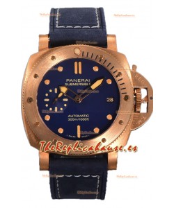 Panerai PAM1074 Submersible Bronzo Blu Abisso Réplica Suiza Espejo 1:1 42MM 