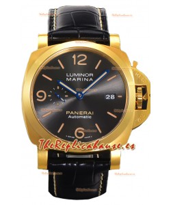 Panerai Luminor Marina PAM1115 Reloj Réplica Suiza Espejo 1:144MM Oro Amarillo