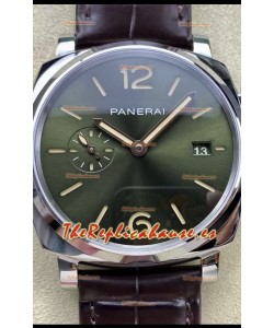 Panerai Luminor Due Edición PAM1329 Reloj Réplica Suizo a Espejo 1:1 Dial Verde