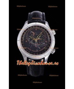 Patek Philippe 6102R Grand Compilations Reloj Réplica Suizo a Cuerda Manual - Bisel Resistente Dial Negro