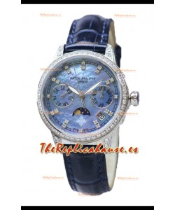 Patek Philippe Grand Complications Ladies First Perpetual Calendaer Caja Acero Reloj Réplica Suiza