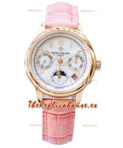 Patek Philippe Grand Complications Ladies First Perpetual Calendaer Oro Rosado Reloj Réplica Suiza 