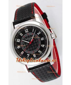 Patek Philippe Calatrava 6007 Dial Negro Manecillas Rojas Caja Acero 904L Reloj Réplica Espejo 1:1