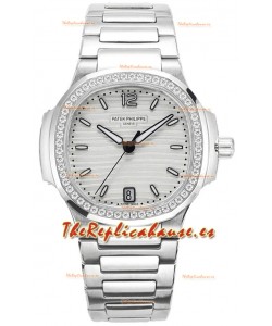 Patek Philippe Nautilus 7118 35MM 1:1 Acero Inoxidable Dial Blanco Reloj Superclone 1:1