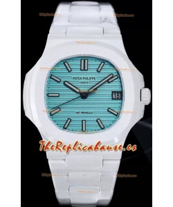 Patek Philippe Nautilus 5711 AET Remould Edición Cerámica Blanca Dial Verde Reloj Réplica Suiza