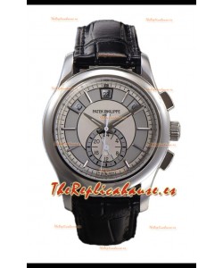 Patek Philippe 5205 Complications Moonphase Dial Blanco Reloj Réplica Suiza Espejo 1:1