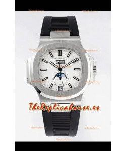 Patek Philippe Nautilus 5726A Reloj Réplica Espejo 1:1 Dial Blanco Correa de Goma