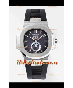 Patek Philippe Nautilus 5726A Reloj Réplica Espejo 1:1 Dial Azul Correa de Goma