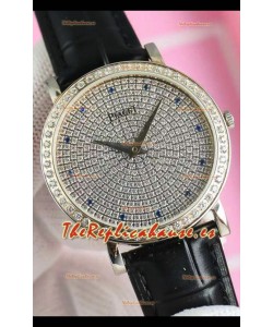 Piaget Altiplano G0A36128 Diamantes Pavimentados Dial Suizo Cuarzo Reloj Réplica Caja Acero
